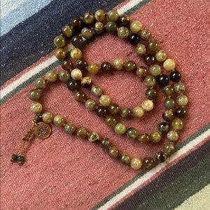 Gemmy Natural Green Garnet handmade necklace💚